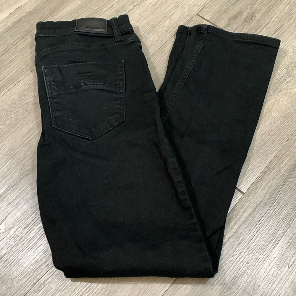 RSQ‎ Black Stretch Slim Straight Jeans size 30